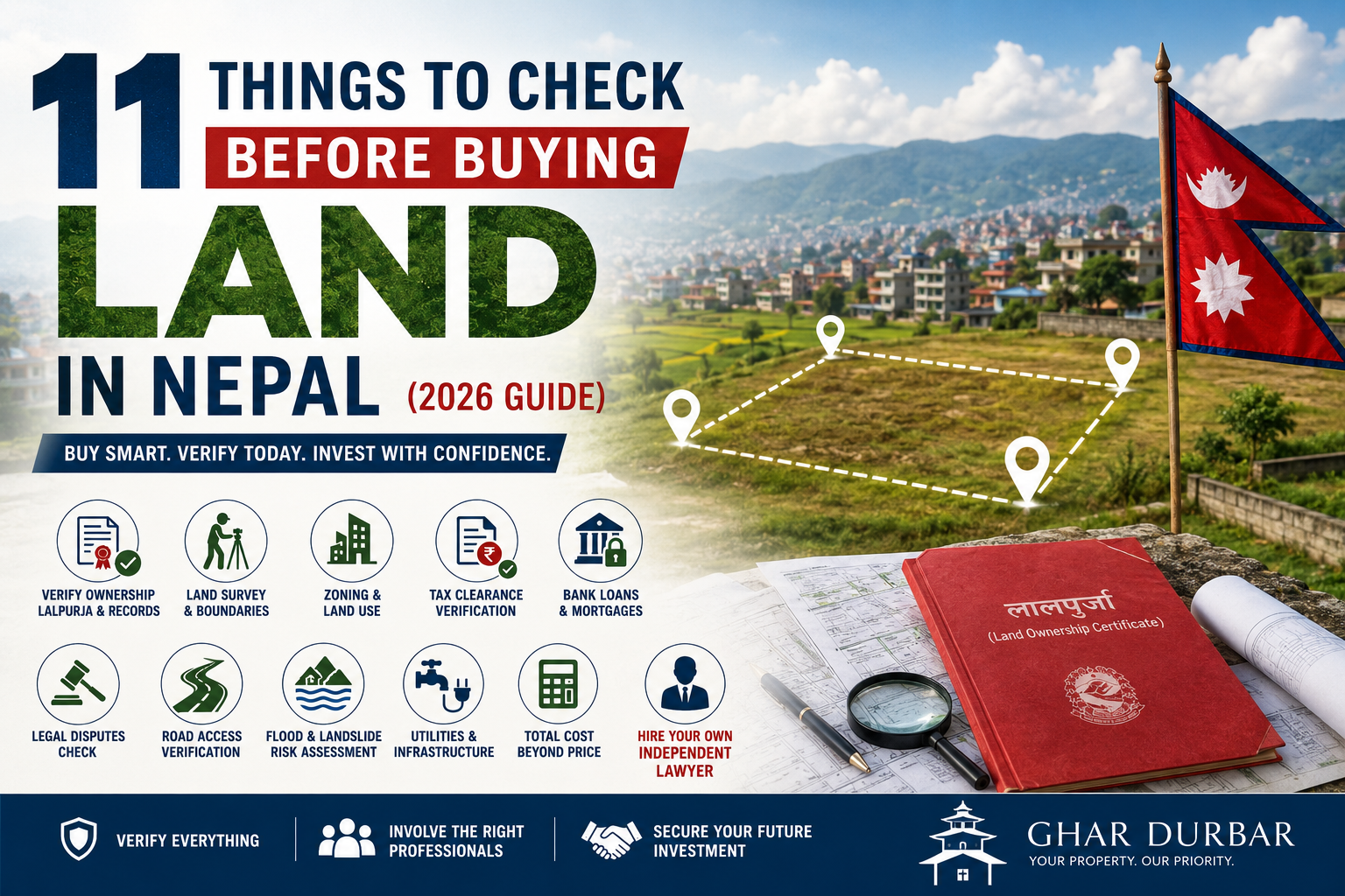 11 Things to Check Before Buying Land in Nepal (2026 Guide)