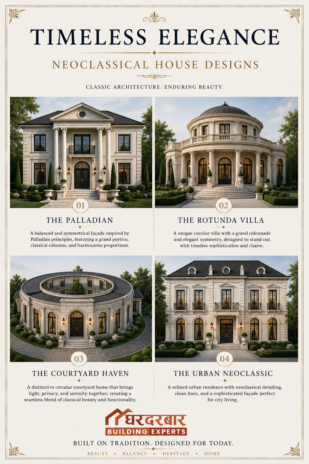 Neoclassical House Designs That Blend Tradition with Luxury